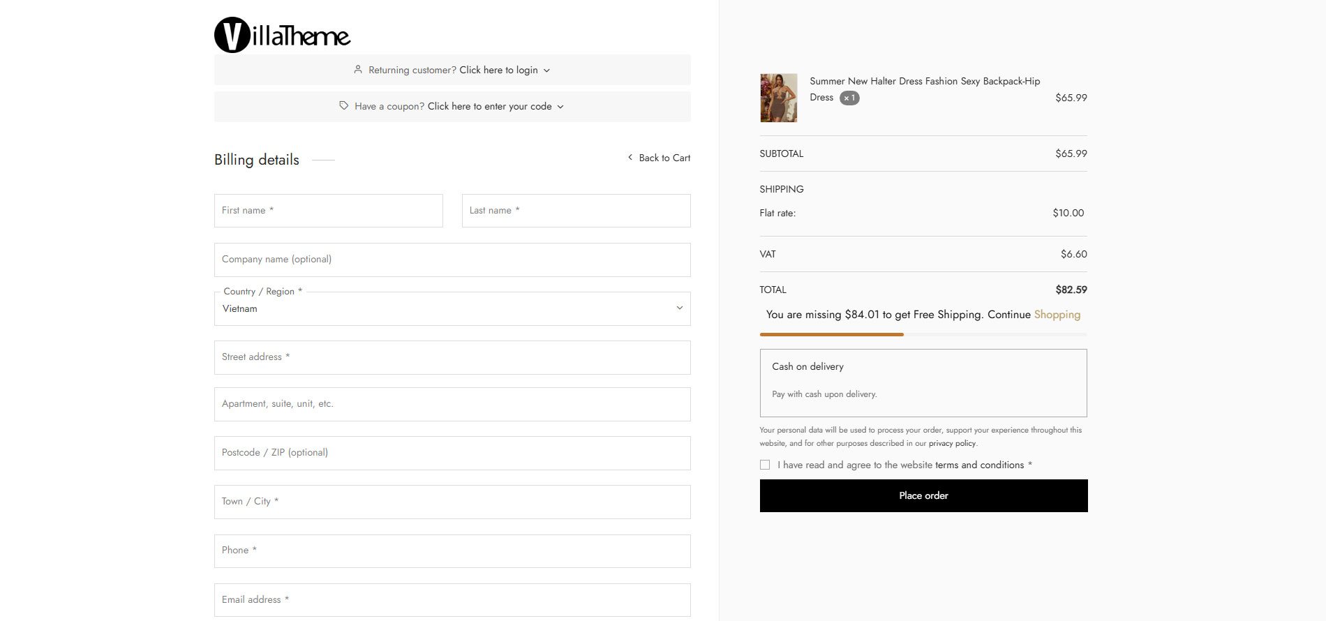 Freetop - WooCommerce Free Shipping Bar - Increase Average Order Value