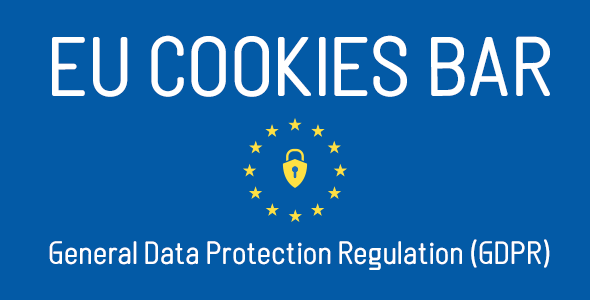 WordPress EU Cookies Bar - General Data Protection Regulation Compliance