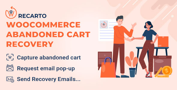 Recarto - WooCommerce Abandoned Cart Recovery - Send Cart Recovery Email Plugin - SMS