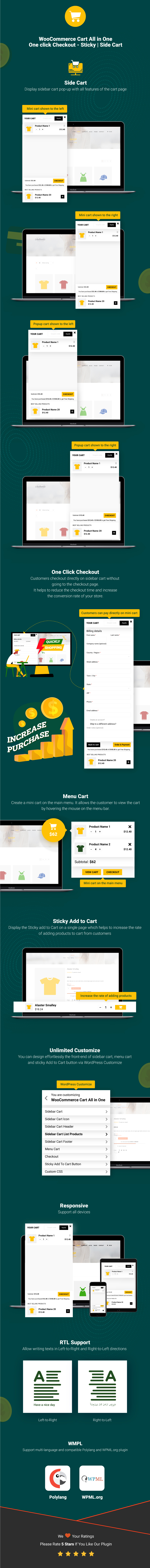 Inforgraphic WooCommerce Cart All in One