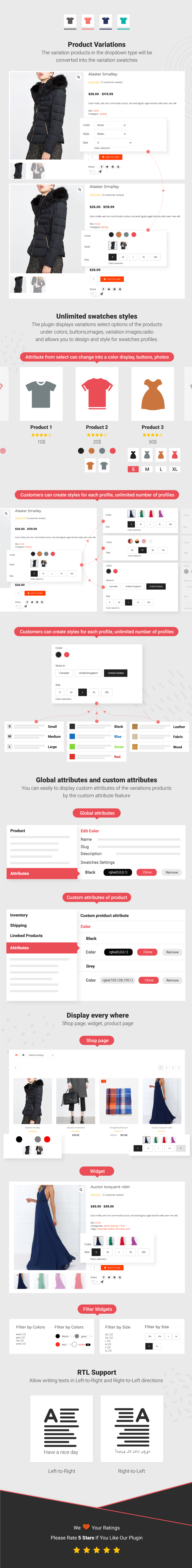 Infographic WooCommerce Product Variations Swatches