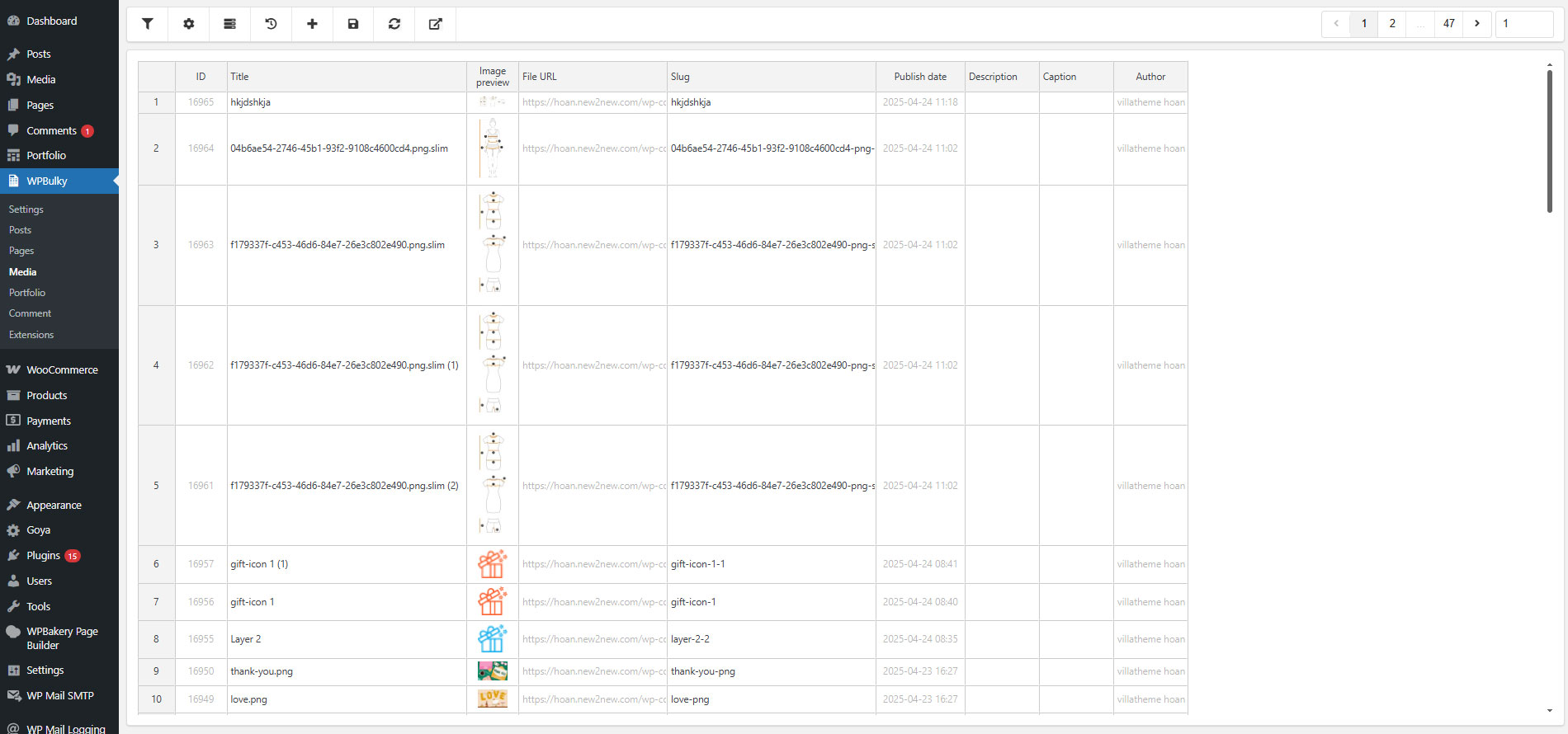 WPBulky - WordPress Bulk Edit Post Types