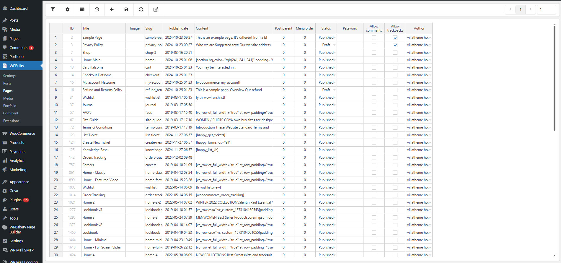 WPBulky - WordPress Bulk Edit Post Types