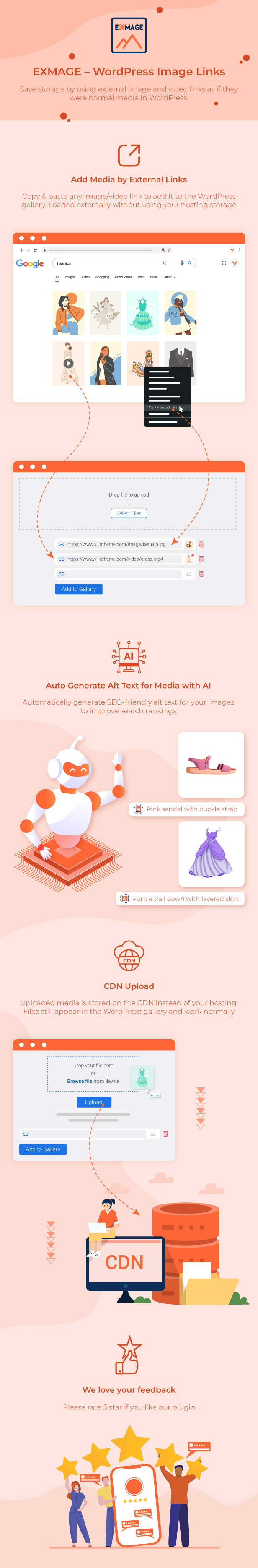 wordpress image links