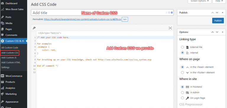 How to insert a PHP/Javascript/CSS code - VillaTheme