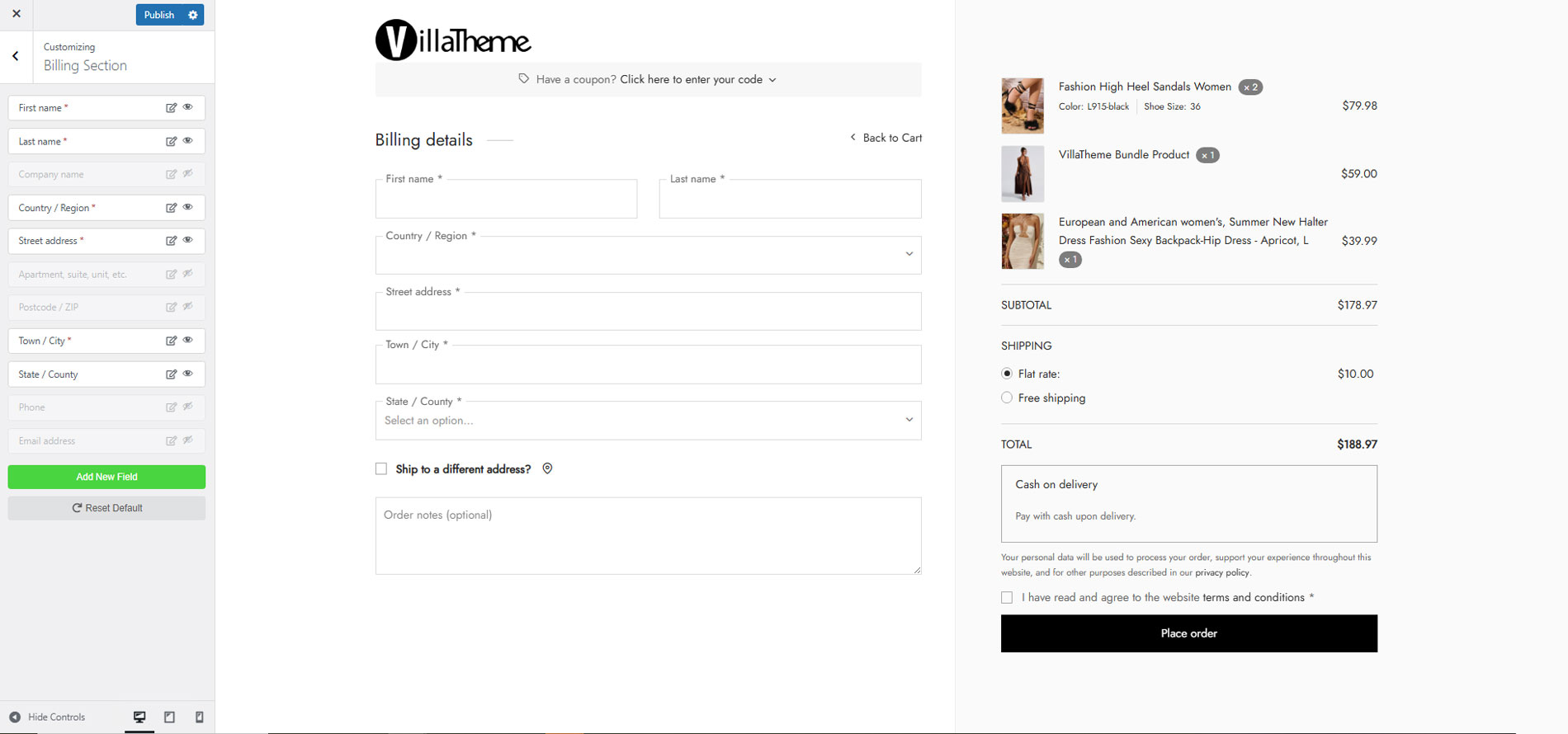 FEWC - WooCommerce Extra Checkout Fields