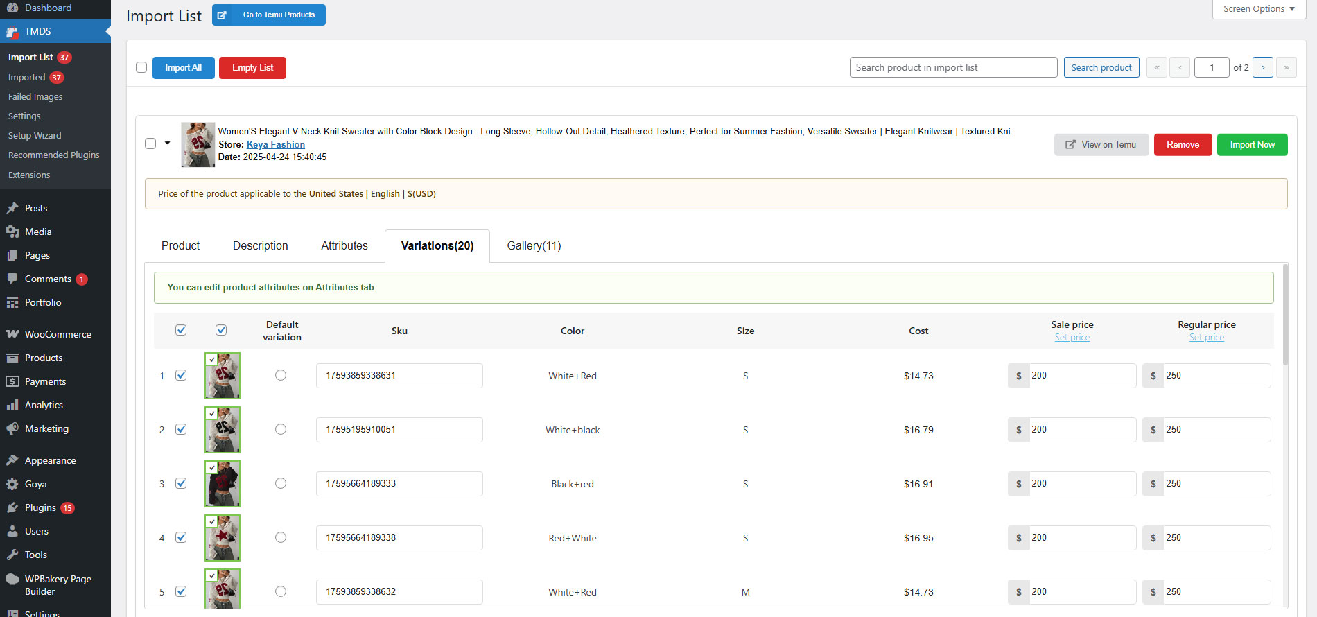 TMDS - Dropshipping for TEMU and WooCommerce