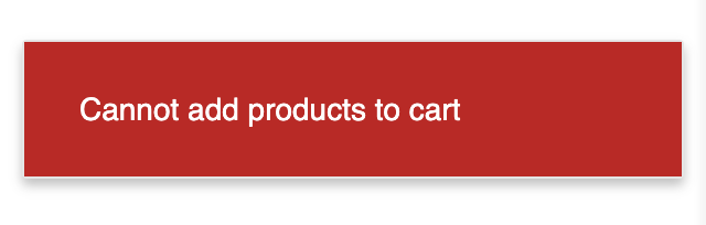 cannot add product to cart