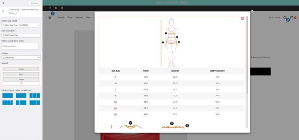 WooCommerce Product Size Chart - Image 5