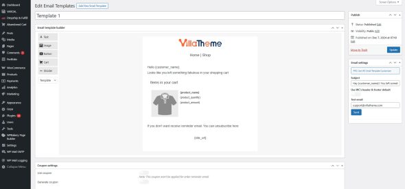 WooCommerce Abandoned Cart Recovery - Send Cart Recovery Email Plugin - SMS - Image 4
