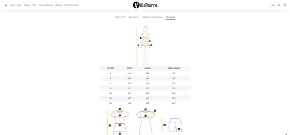 WooCommerce Product Size Chart - Image 4